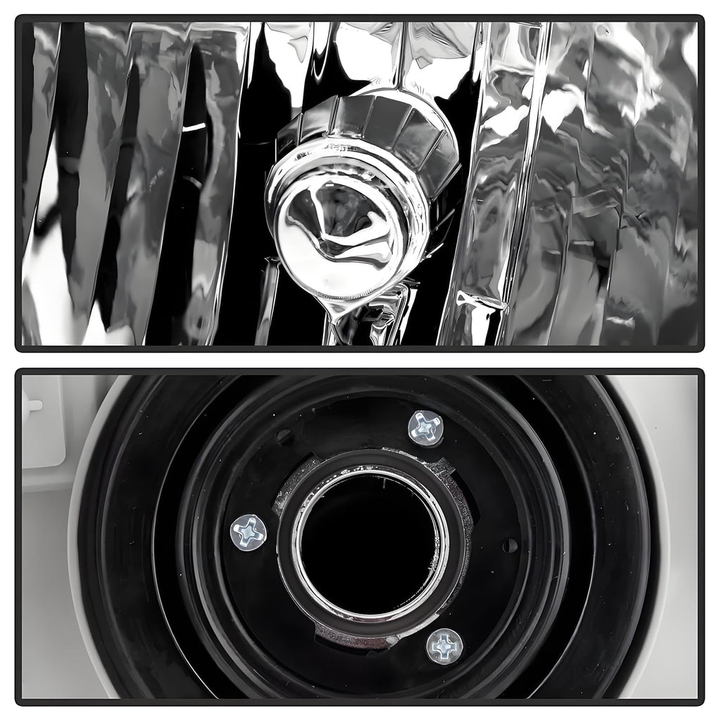 Chrome Amber Headlight Assembly Set I766284
