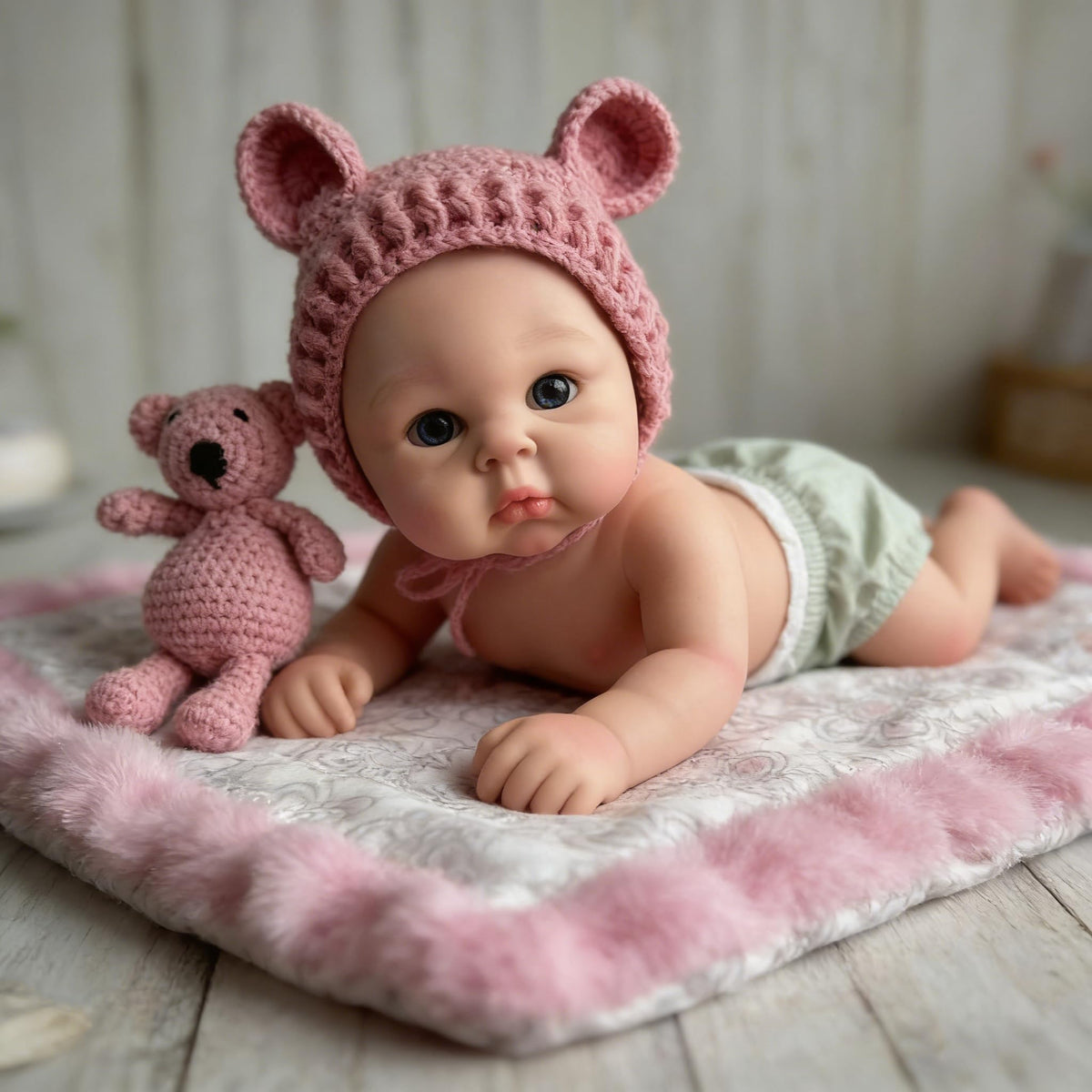 20 Inch 7Lbs Silicone Reborn Baby Dolls Girl L538
