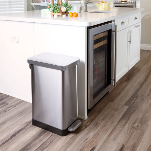 13.2 Gallon Stainless Steel Step On Trash Can Y9852