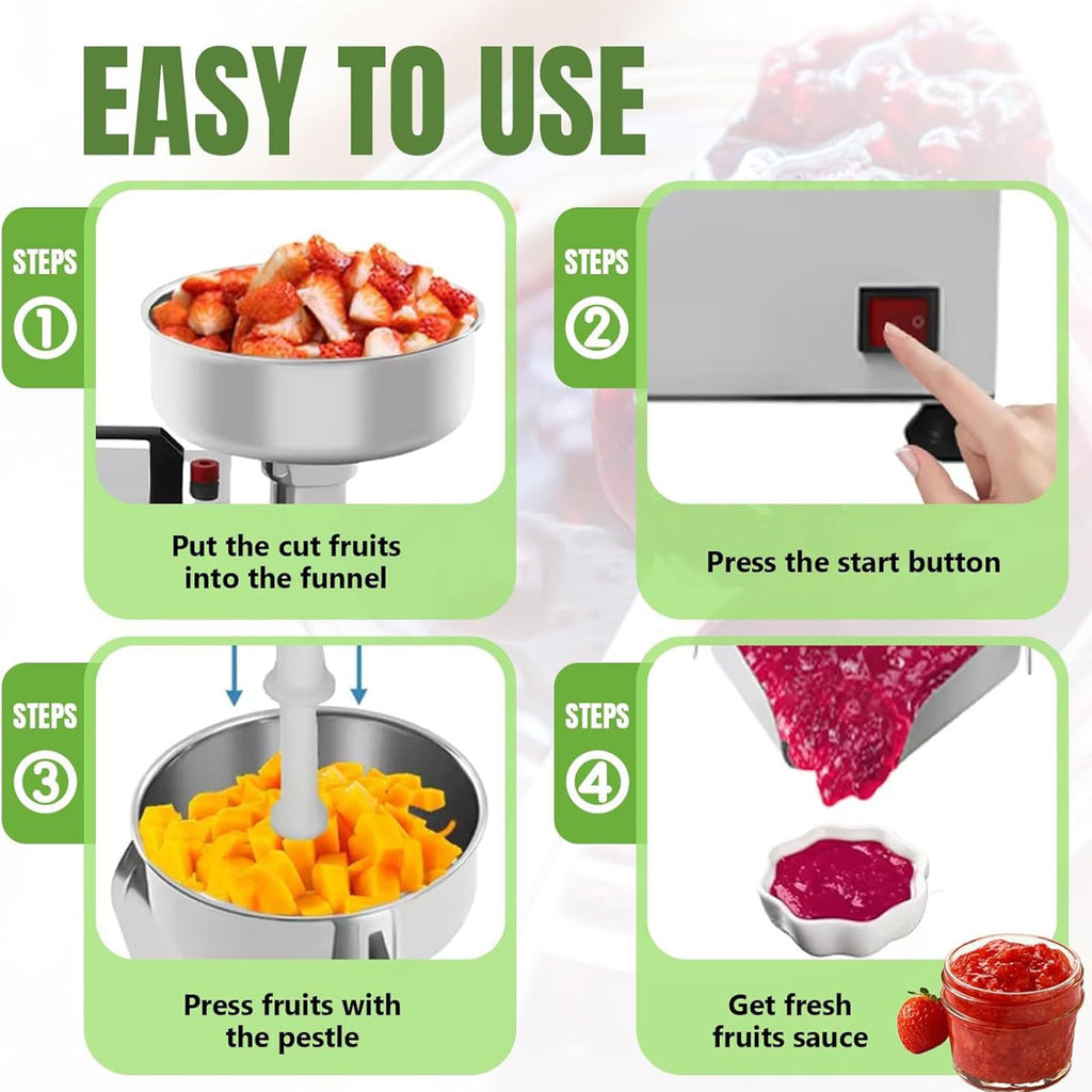 450W Stainless Steel Electric Tomato Strainer Machine Y589346