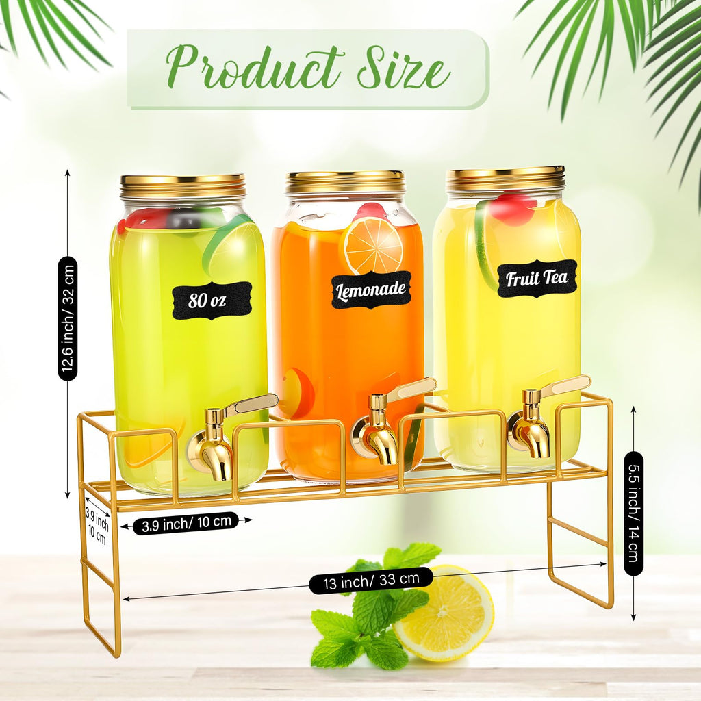 80 oz Glass Beverage Dispenser with Stand U46611