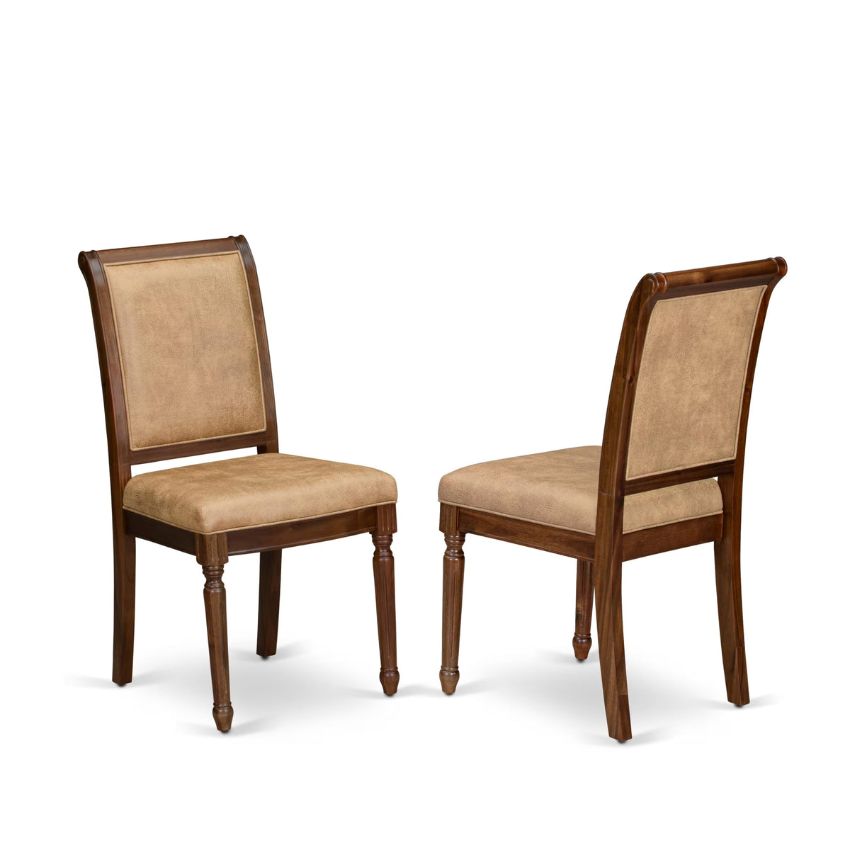 9 Piece Dining Table and 8 Beige Polyester Fabric Chairs Y459987