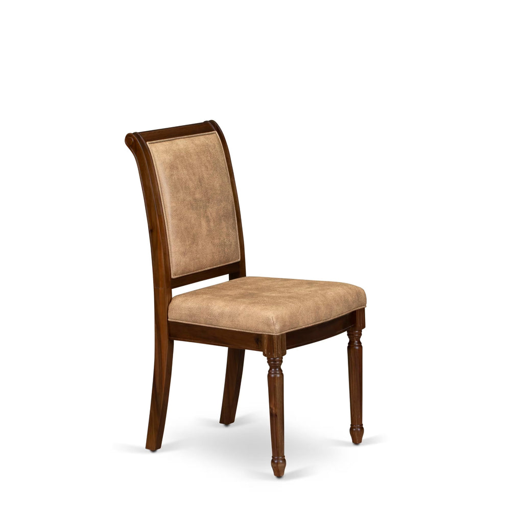 9 Piece Dining Table and 8 Beige Polyester Fabric Chairs Y459987