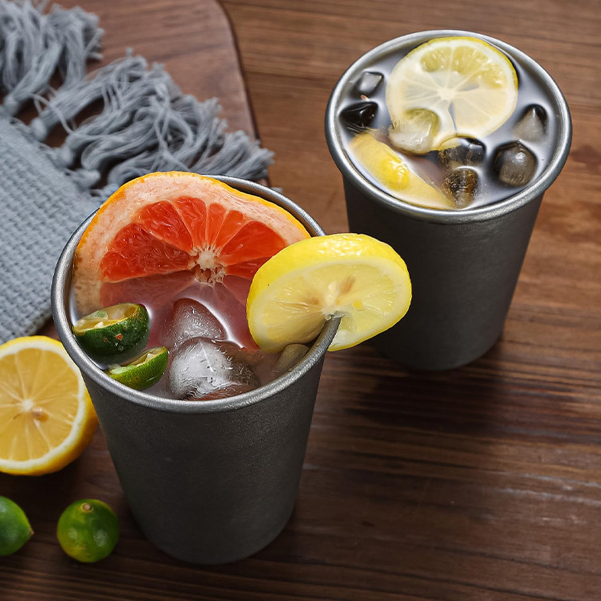 2 Pack Stainless Steel Camping Cup B219