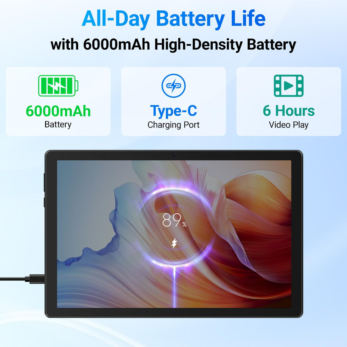 10.1" Android Tablet 24GB RAM 64GB ROM 6000mAh B737570
