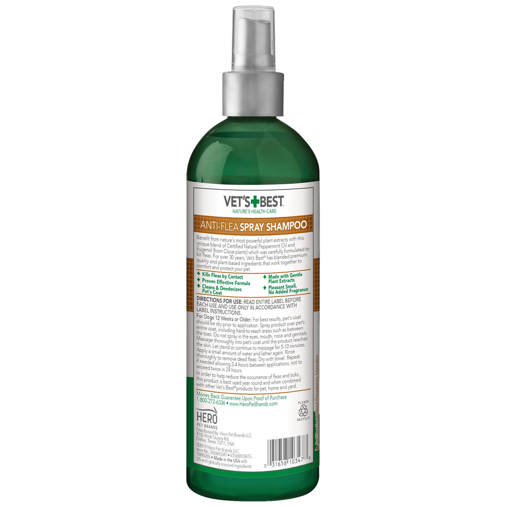 Flea & Tick Shampoo for Dogs 16 oz I9868