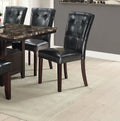 Black Faux Leather Dining Chairs Set of 2 T606966