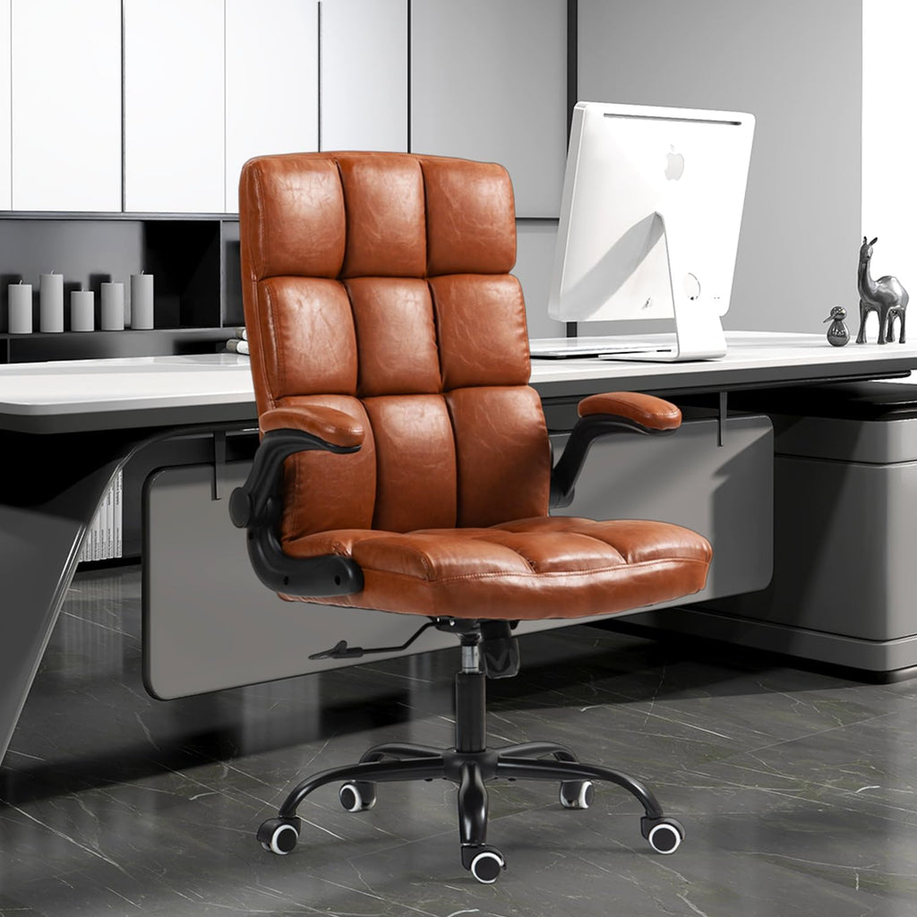 Executive Office Chair, PU Leather Ergonomic Desk Chair Z105