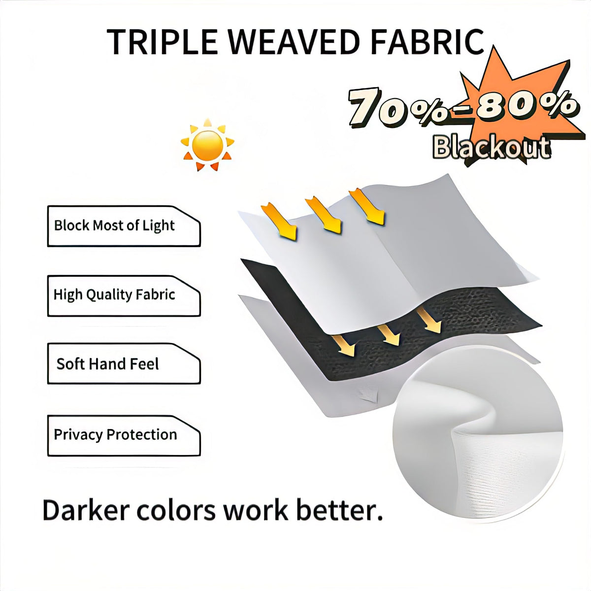 Extra Wide Blackout Thermal Curtain Panel with Back Tab & Rod Pocket, 100 x 84 Inches, Greyish White I771