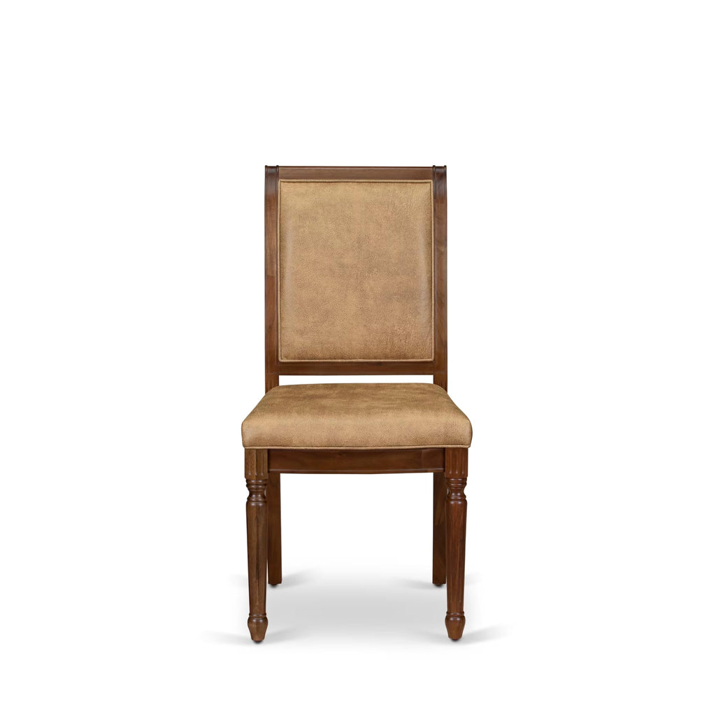 9 Piece Dining Table and 8 Beige Polyester Fabric Chairs Y459987
