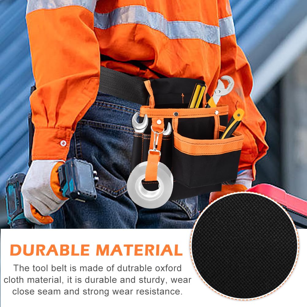 8 Pockets Tool Pouch Utility Waist Bag with Adjustable Belt T125