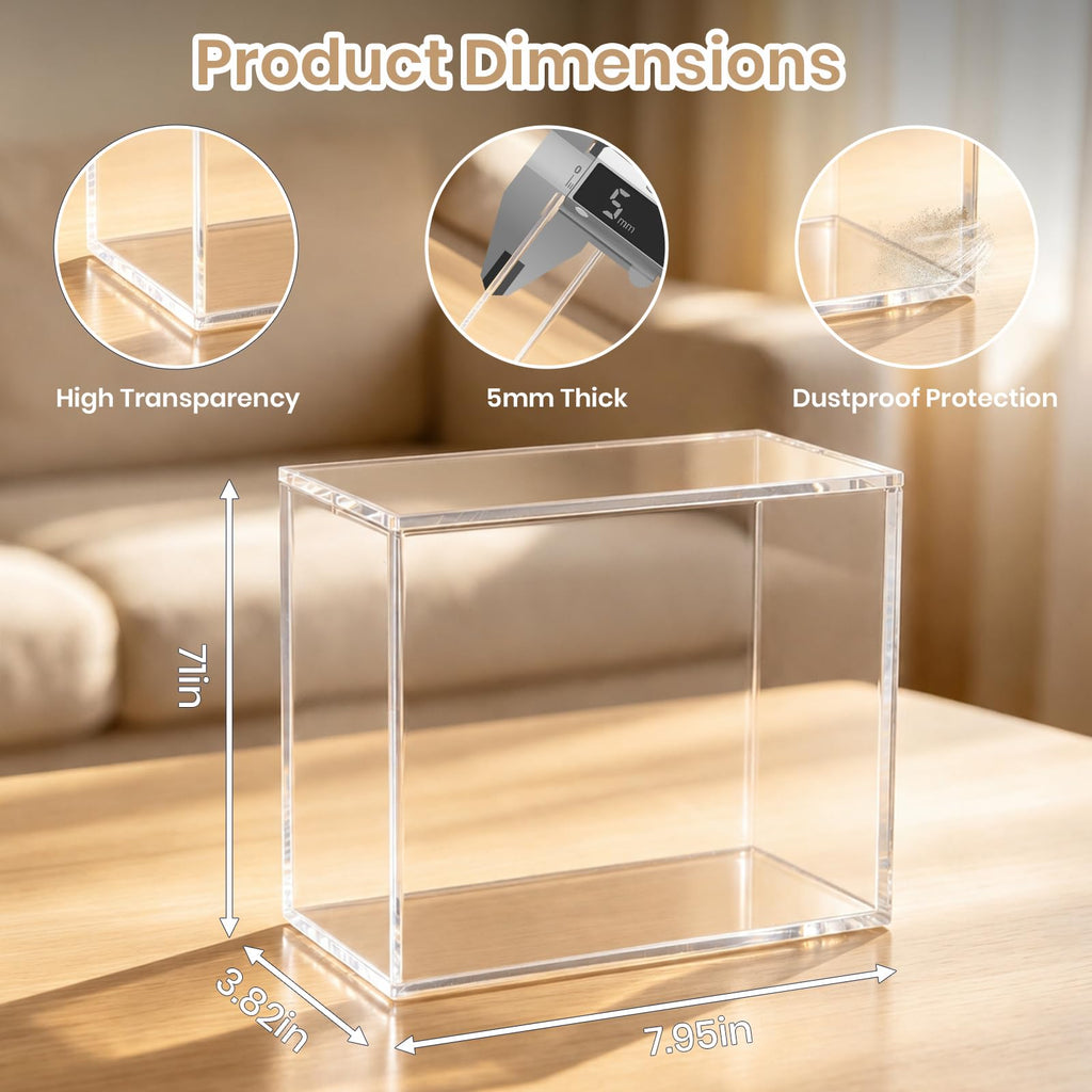 Acrylic 5mm Thick Clear Magnetic Display Case R216012