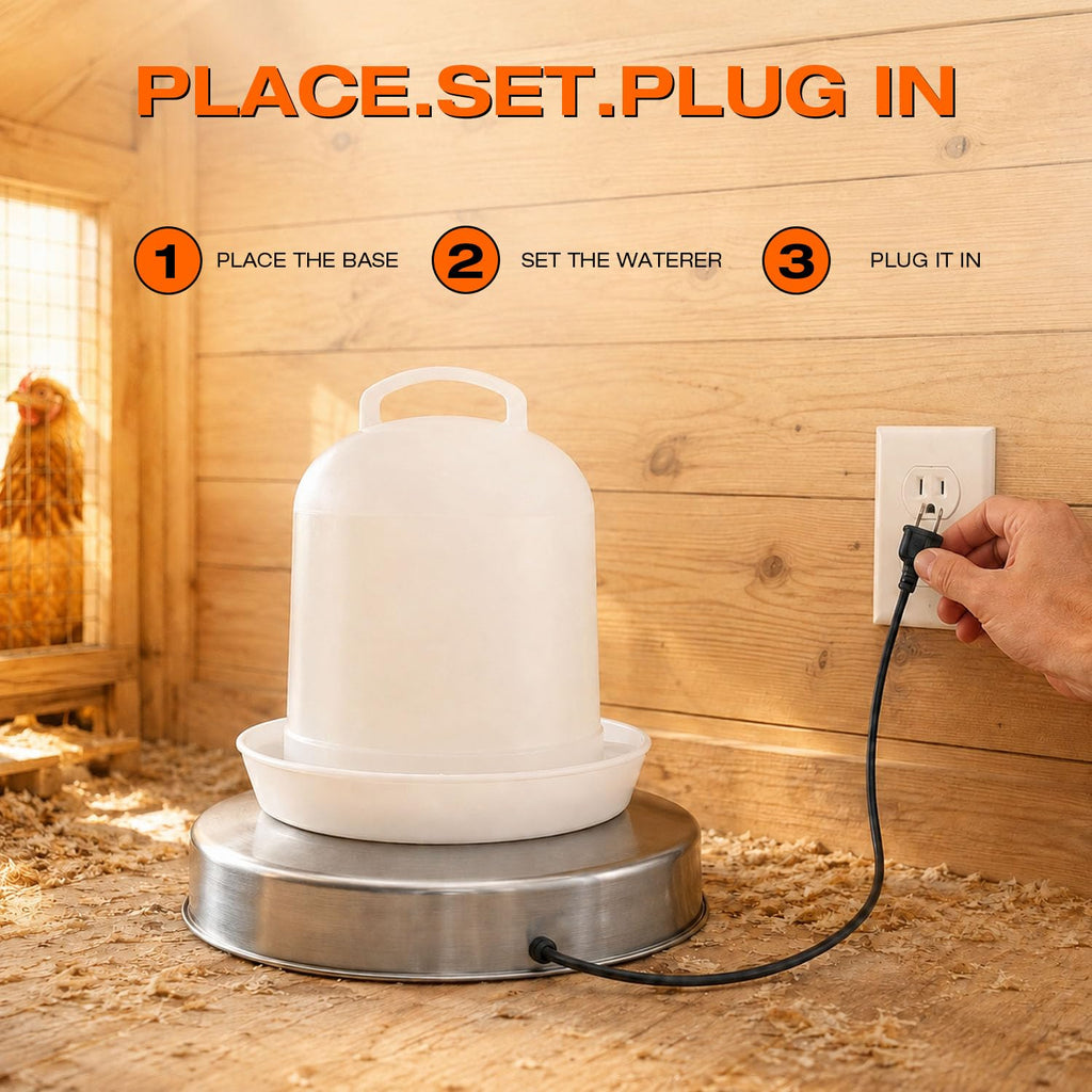 Heated Chicken Waterer 13 Inches W4462