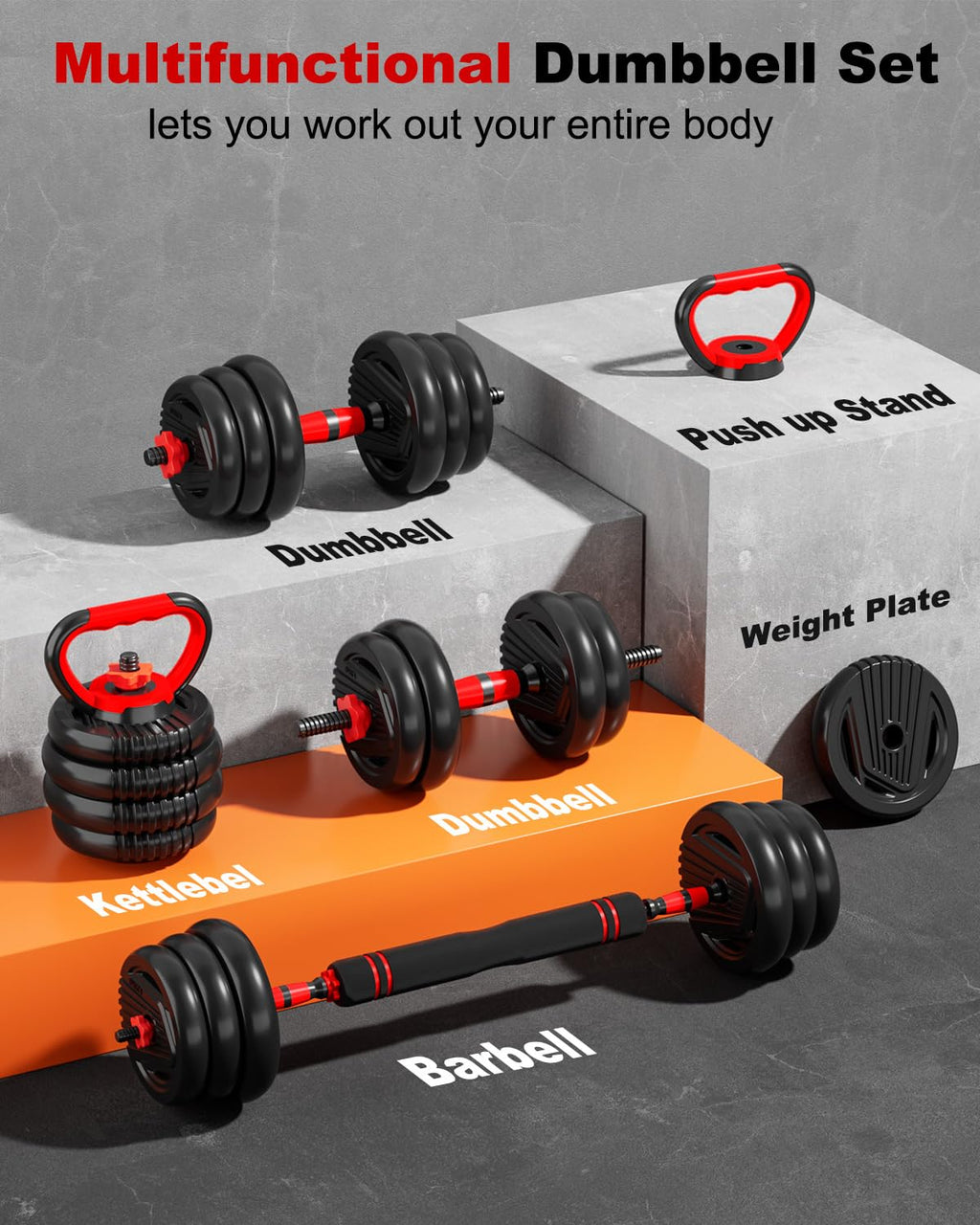 Adjustable Dumbbell Free Weight Set R9825