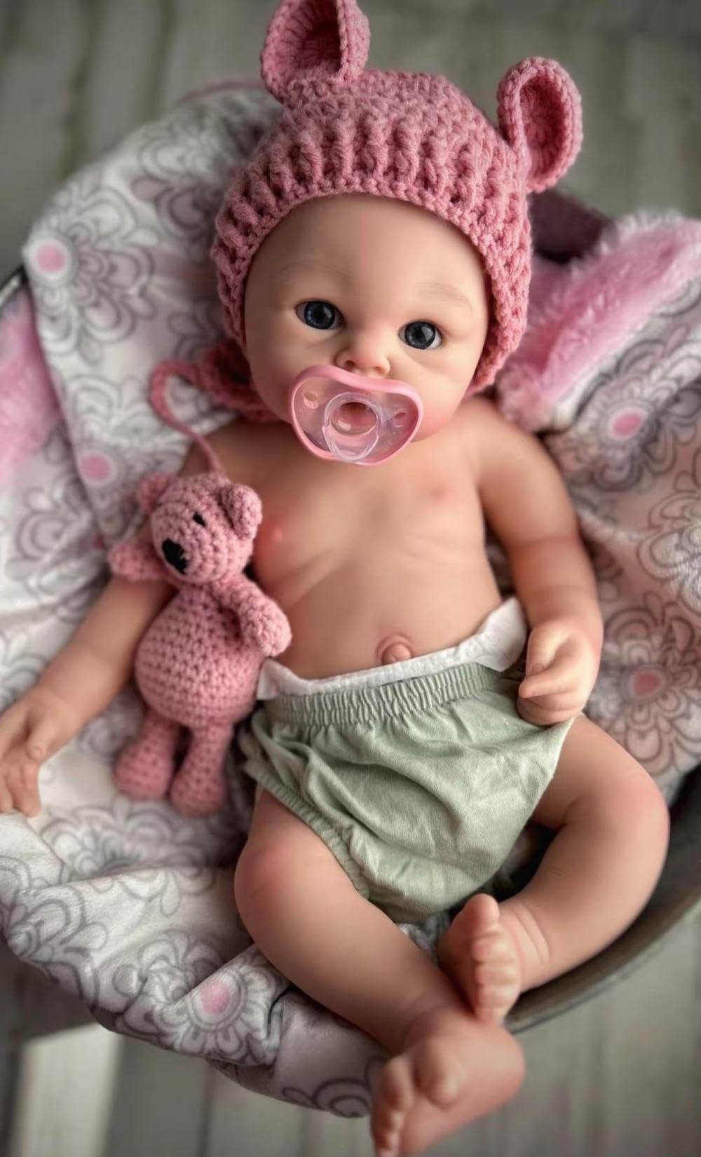 20 Inch 7Lbs Silicone Reborn Baby Dolls Girl L538