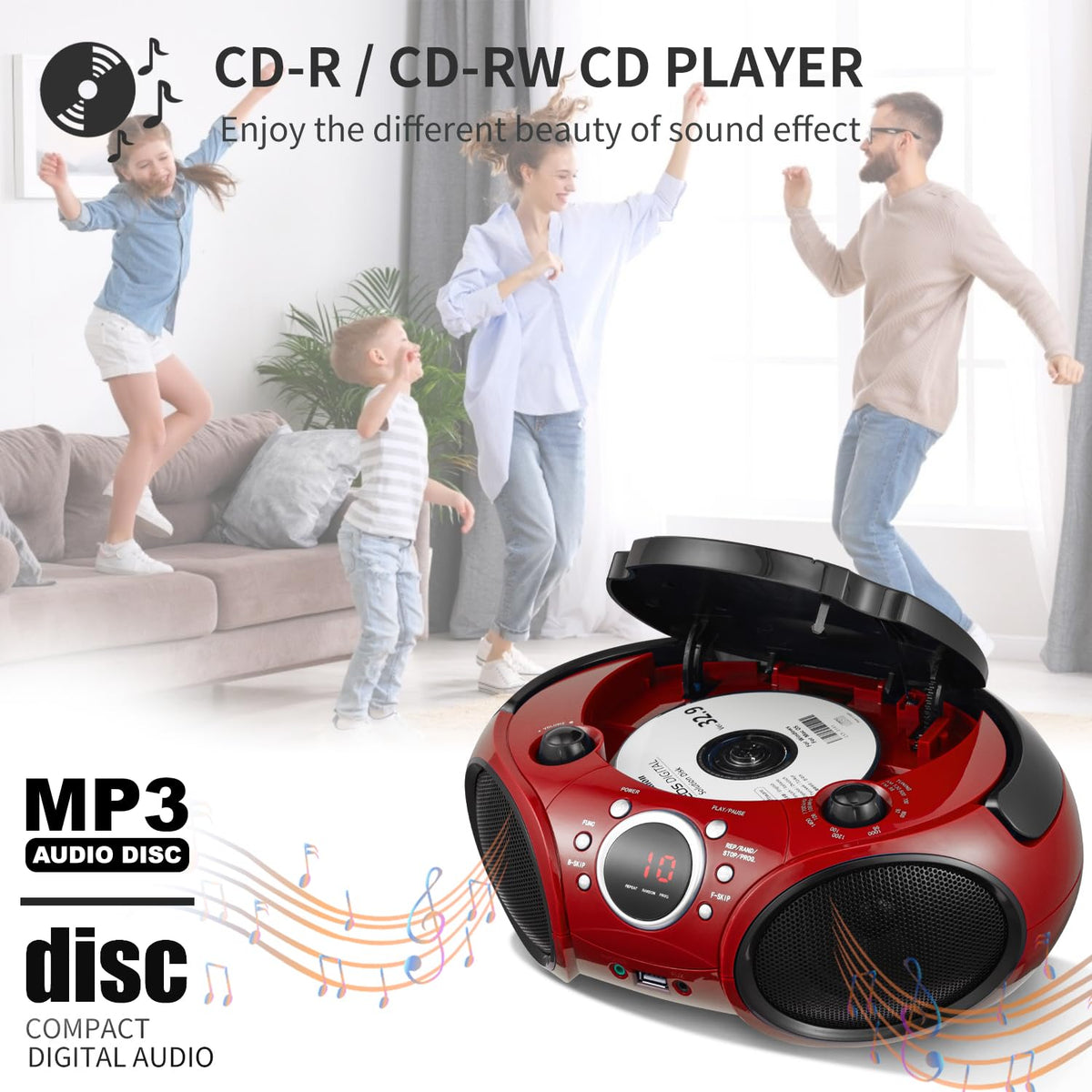 Portable CD Player Boombox N963305