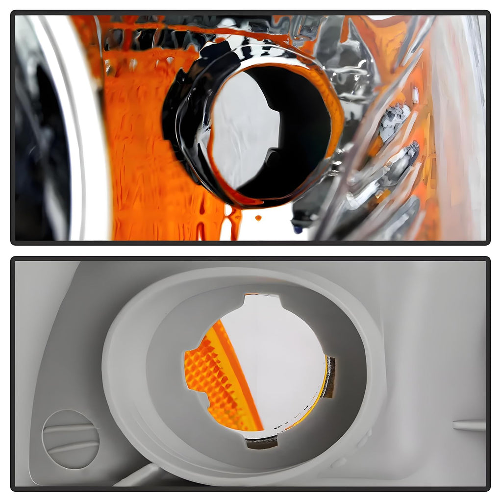 Chrome Amber Headlight Assembly Set I766284