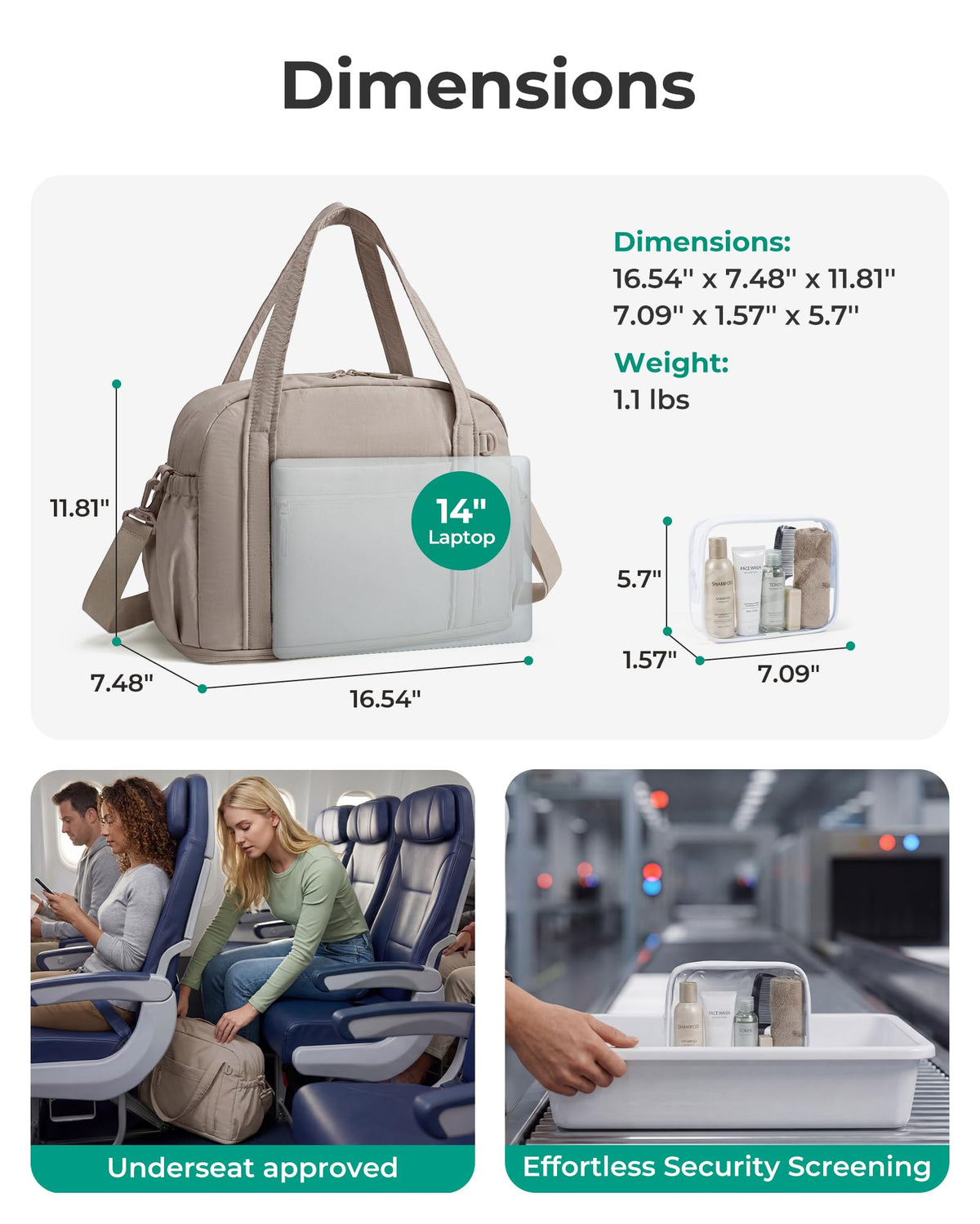 Expandable Travel Duffel Bag Set W540