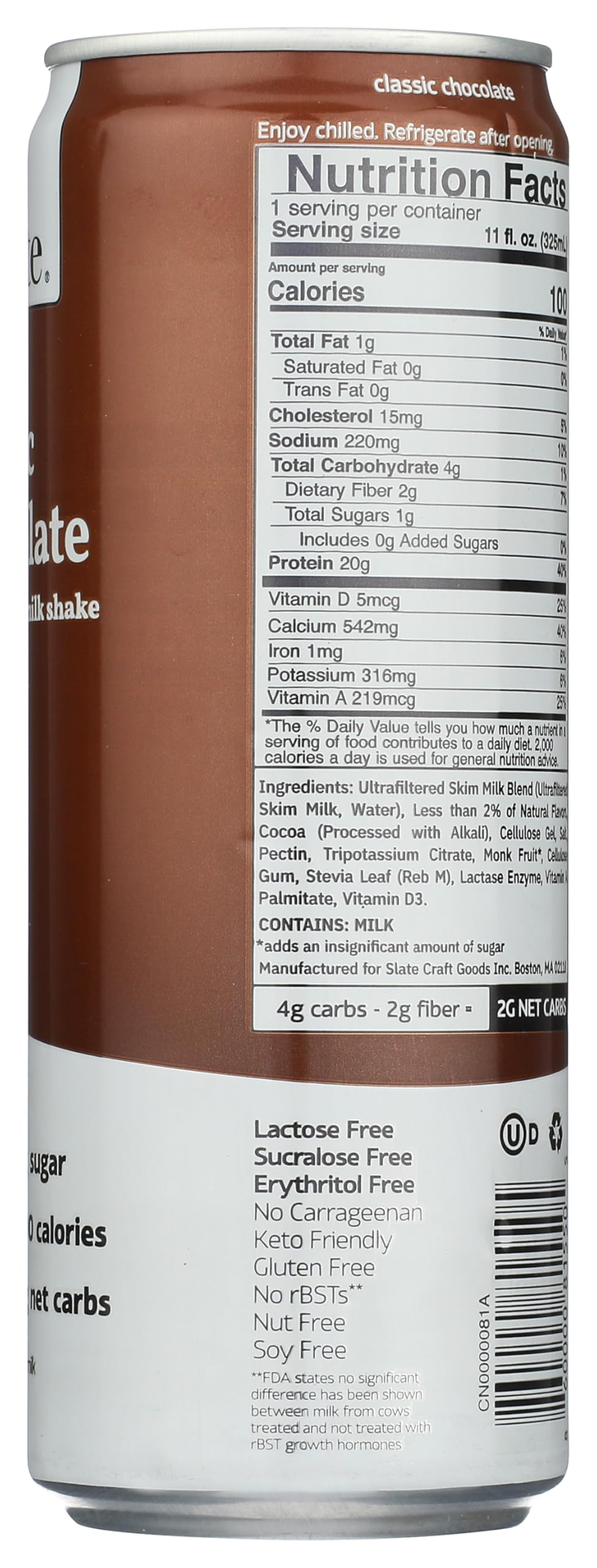High Protein Chocolate Milk Shake 11 Fl Oz H450707