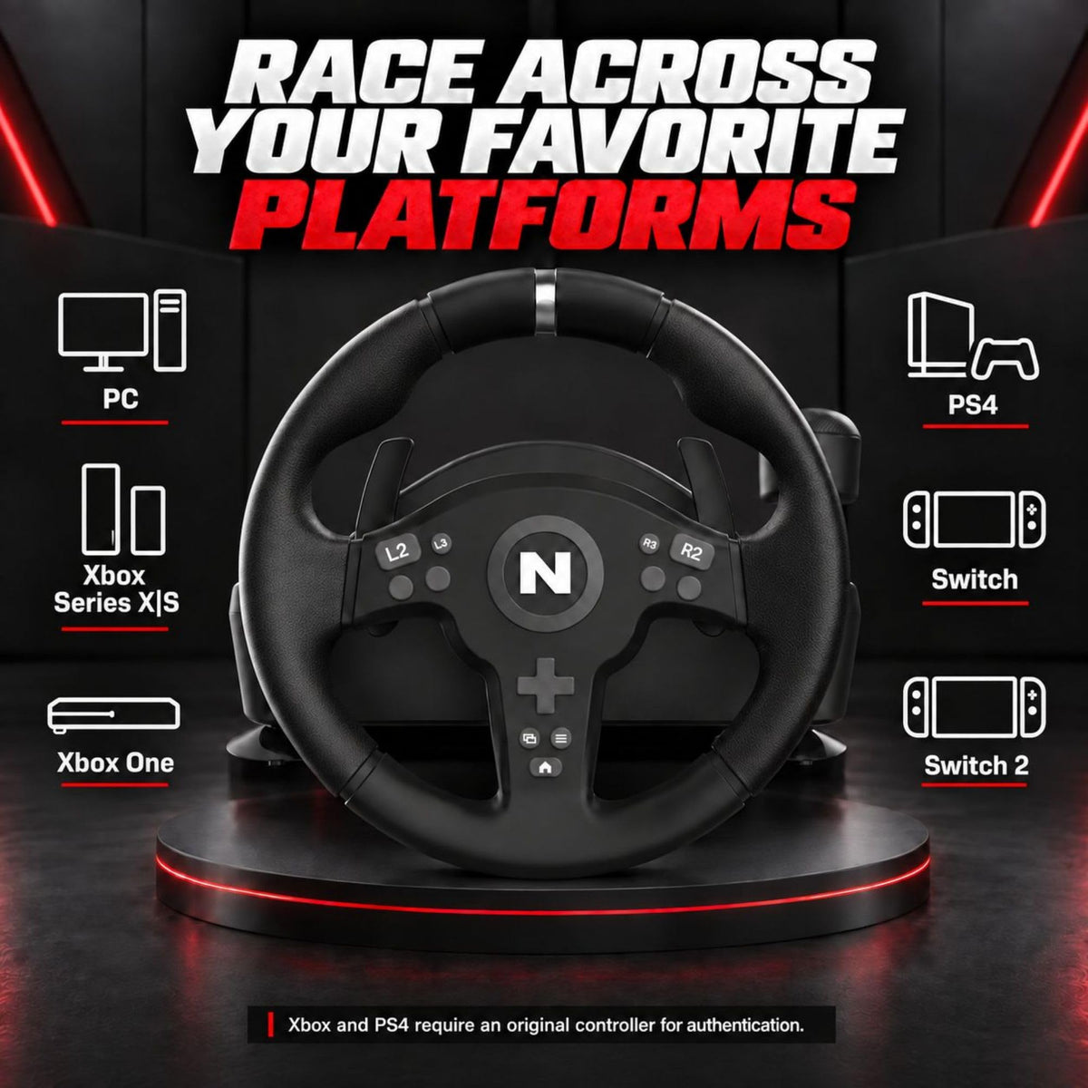 Racing Wheel & Pedals R68803