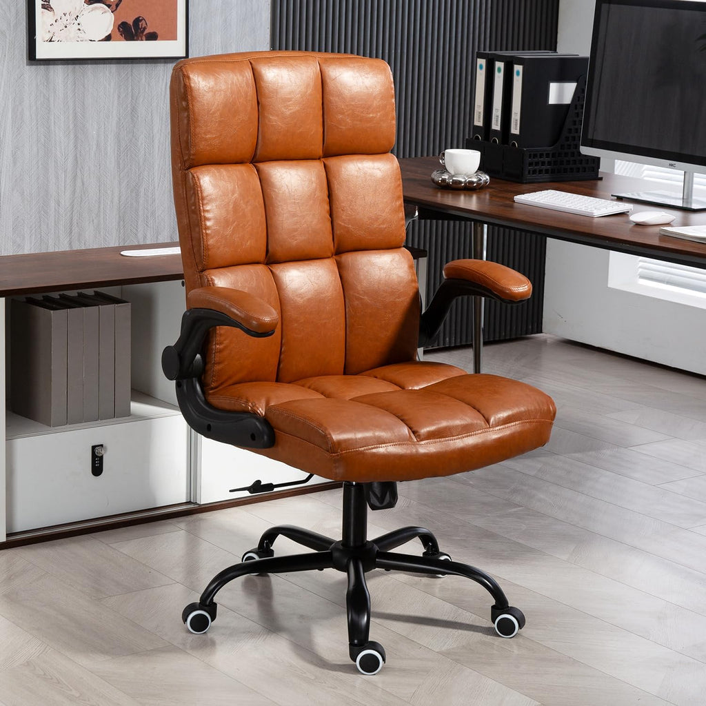 Executive Office Chair, PU Leather Ergonomic Desk Chair Z105