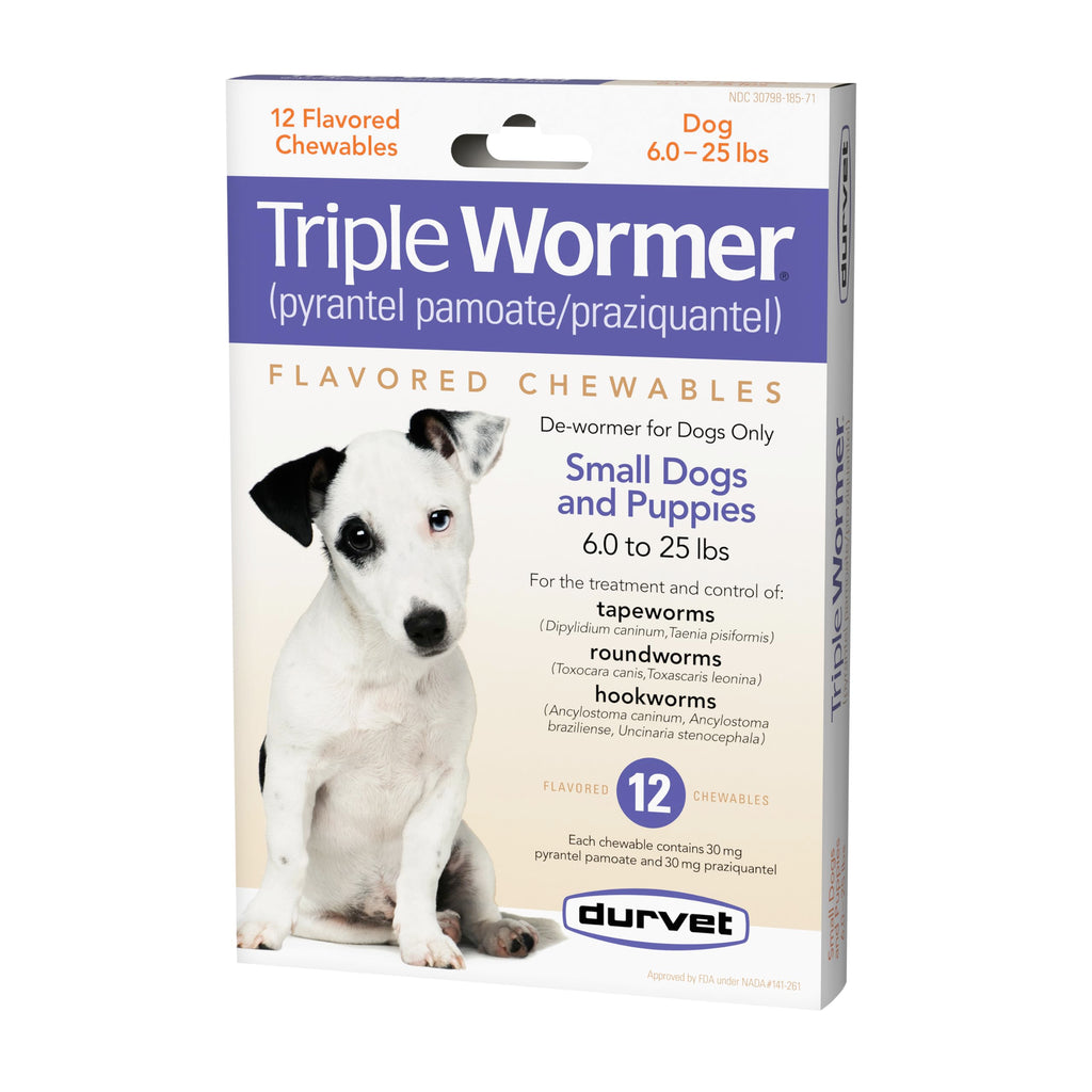 Triple Wormer Tablets for Puppies and Small Dogs W944