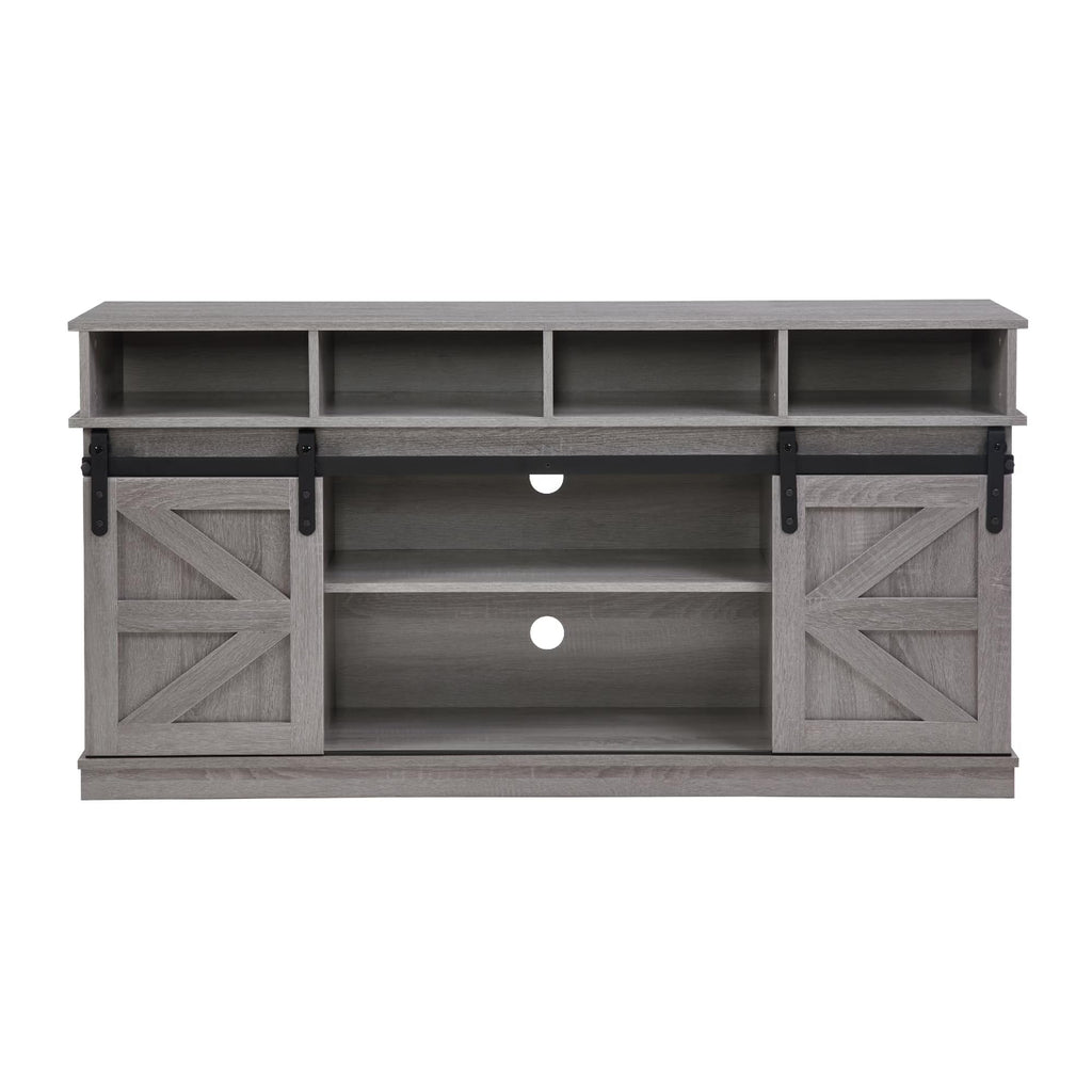 Grey Sliding Barn Door TV Stand N6997