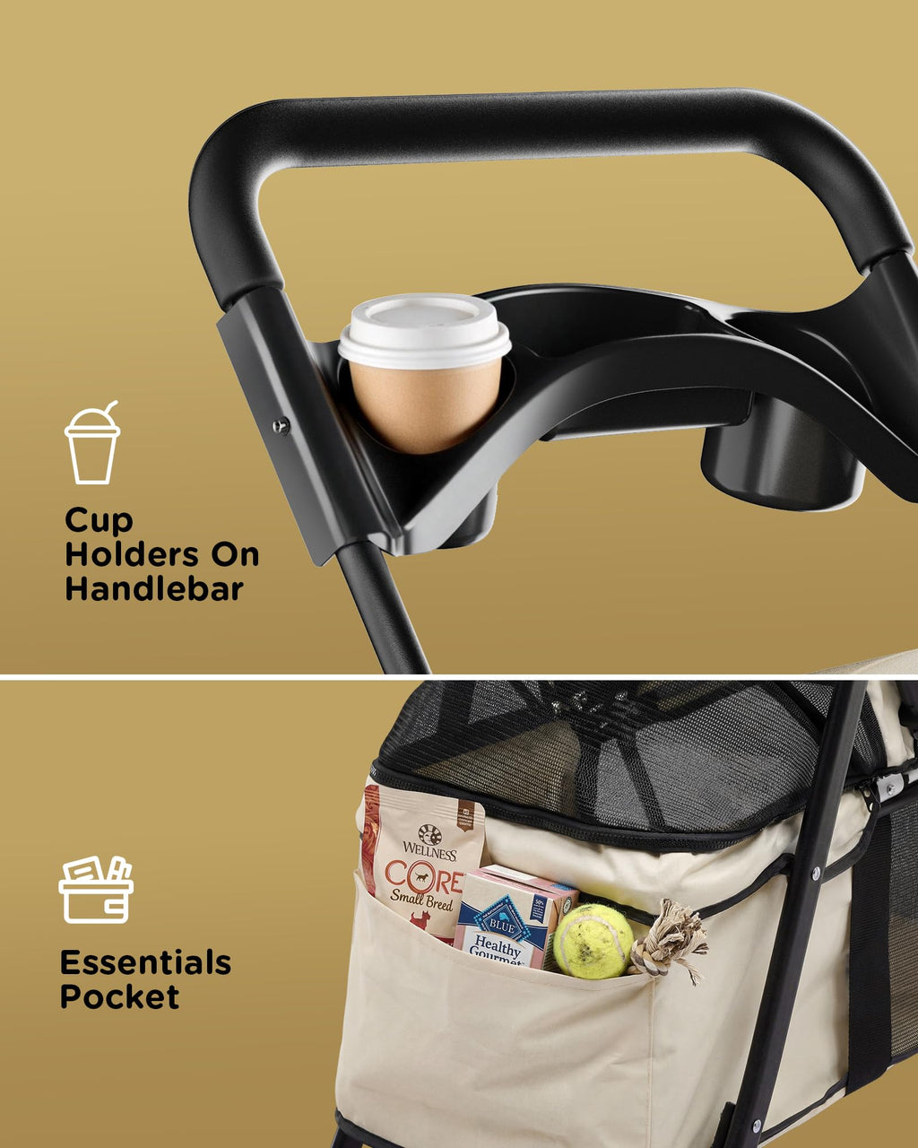 Foldable Pet Stroller Y522