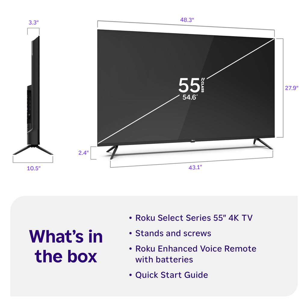 55-Inch 4K HDR LED Smart TV D8507