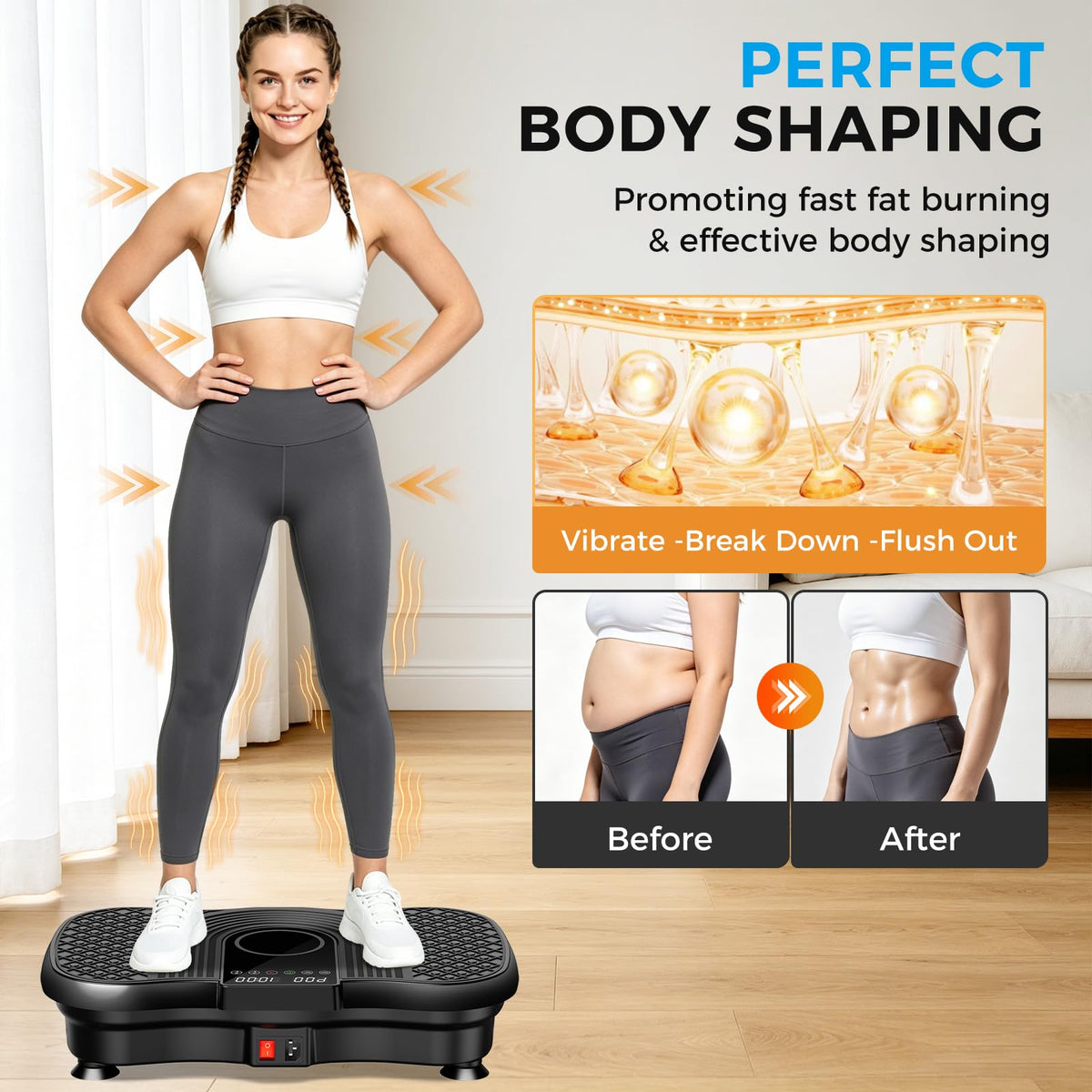 Vibration Plate Exercise Machine 400 Lbs X9995