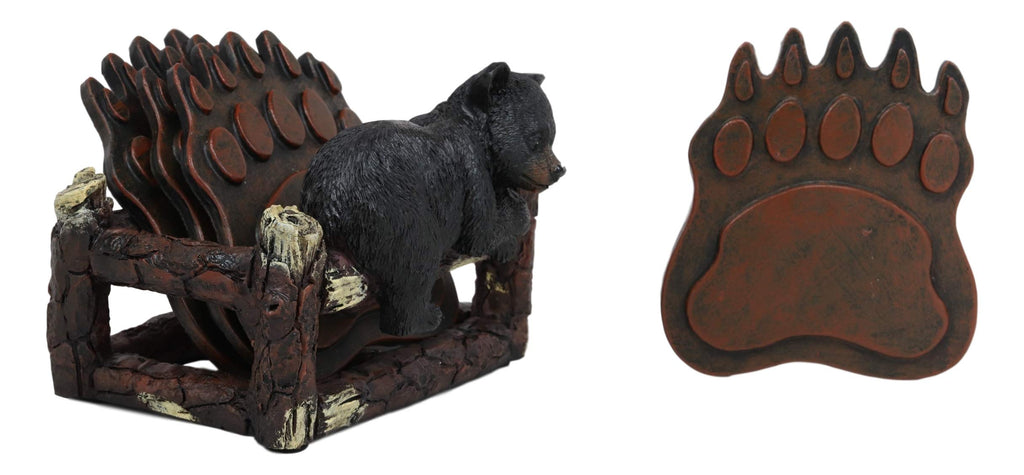 Coaster Set with 4 Bear Paw Tracks Coasters N32414