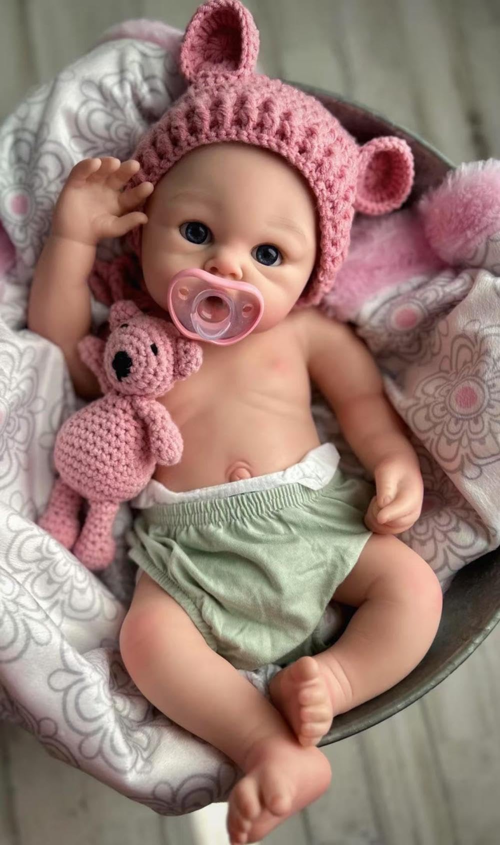 20 Inch 7Lbs Silicone Reborn Baby Dolls Girl L538