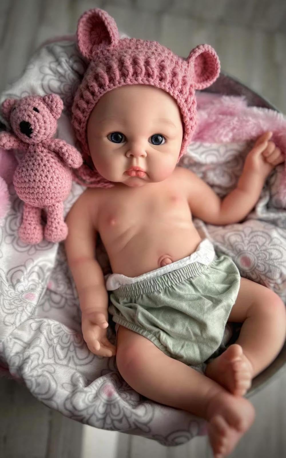20 Inch 7Lbs Silicone Reborn Baby Dolls Girl L538