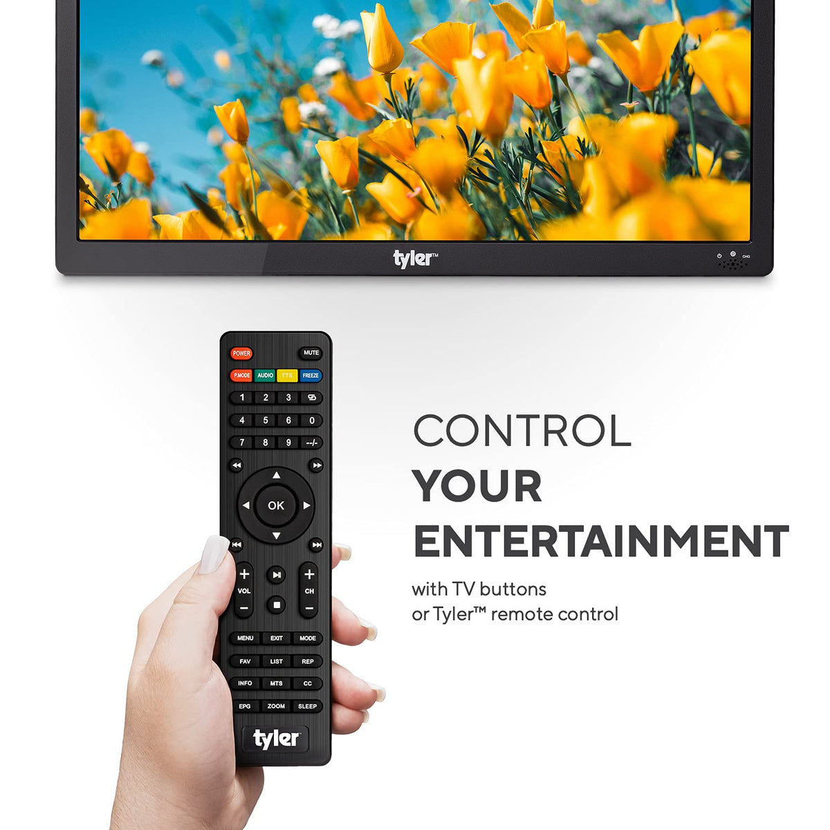 16" Portable LCD TV Battery Powered Wireless Capability HD-TV X878831