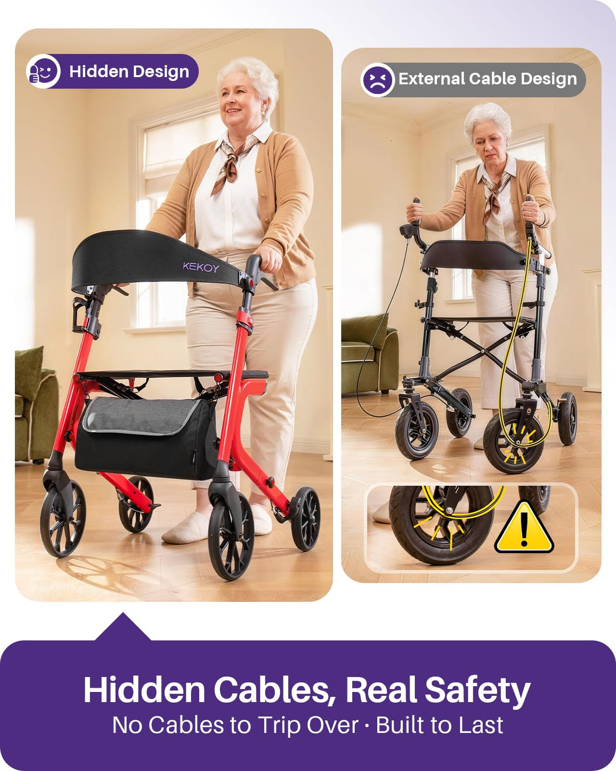 Bariatric Rollator Walker with Seat I98424