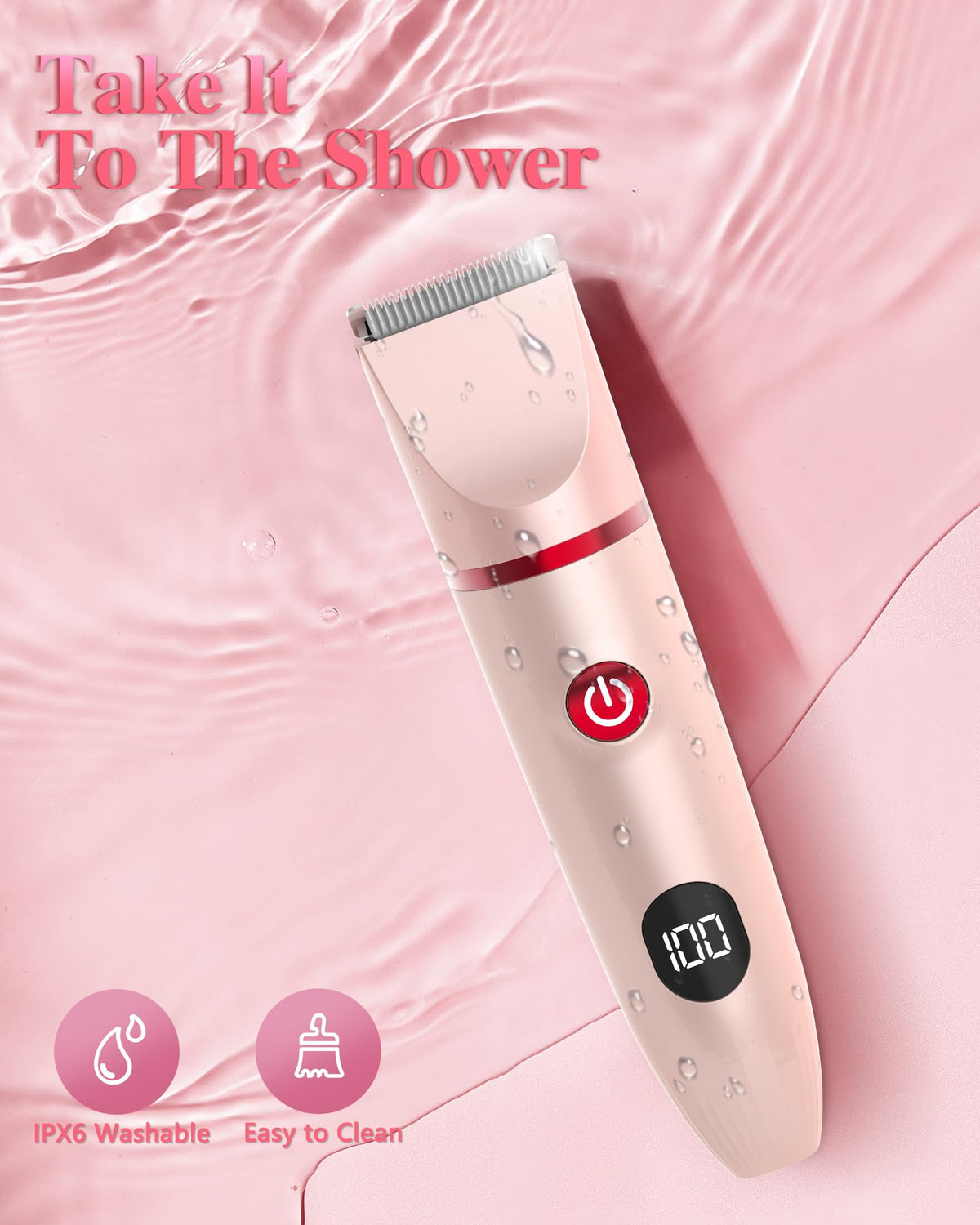 3-in-1 Rechargeable Waterproof Bikini Trimmer Y2460