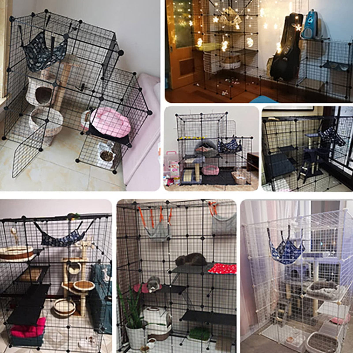 Metal Wire Small Animal Cage 111 * 75 * 109cm Q377029