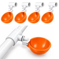 Large Automatic Chicken Waterer Cups with 1/2" PVC Tee Fittings 5-Pack I409029
