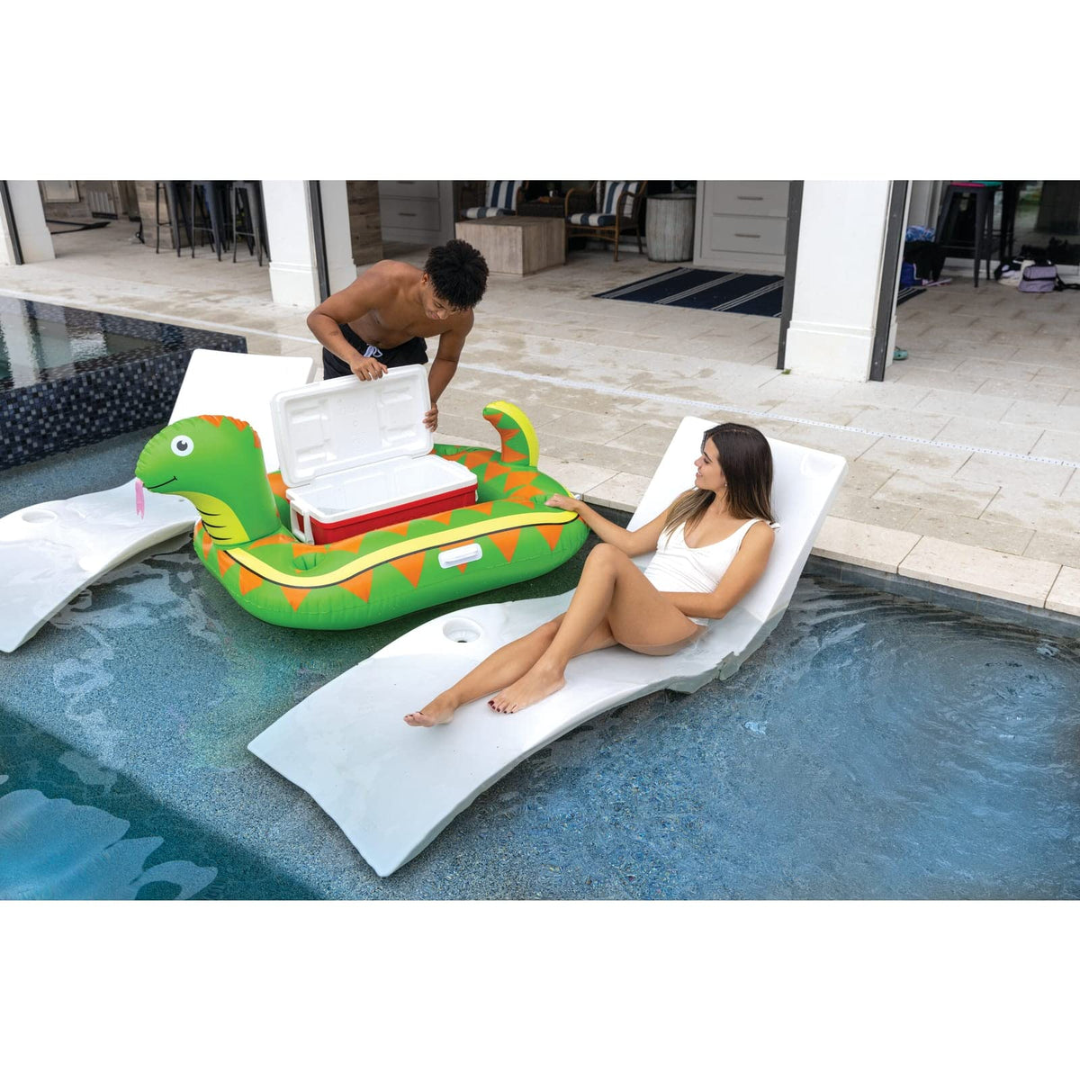 Inflatable Floating Drink Cooler 46 qt F40068