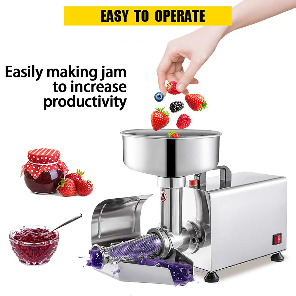 450W Stainless Steel Electric Tomato Strainer Machine Y589346