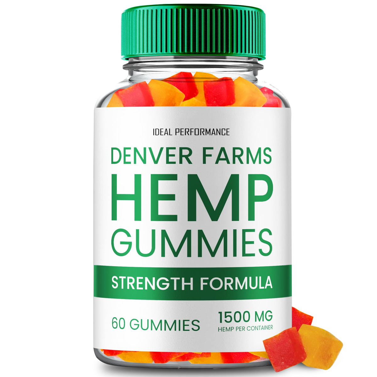 Maximum Strength All Natural Hemp Gummies 60 Gummies B2757