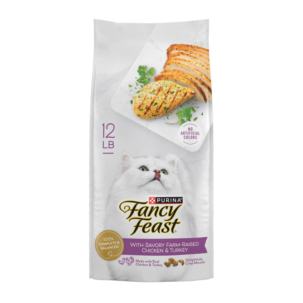 Chicken & Turkey Dry Cat Food 12lb Bag L46288