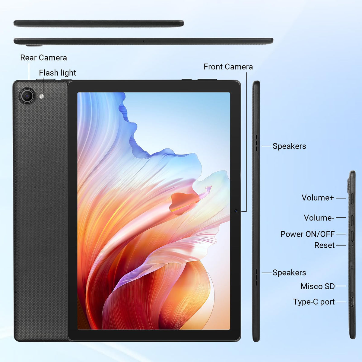10.1" Android Tablet 24GB RAM 64GB ROM 6000mAh B737570