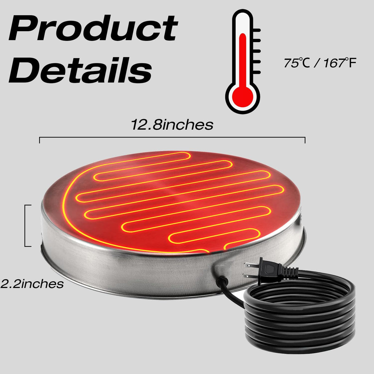 Heated Chicken Waterer 13 Inches W4462