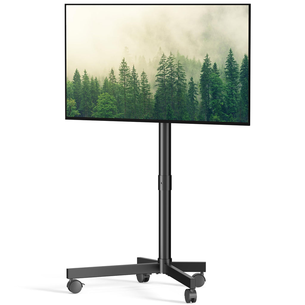 Rolling TV Stand with Locking Wheels, Black G269372