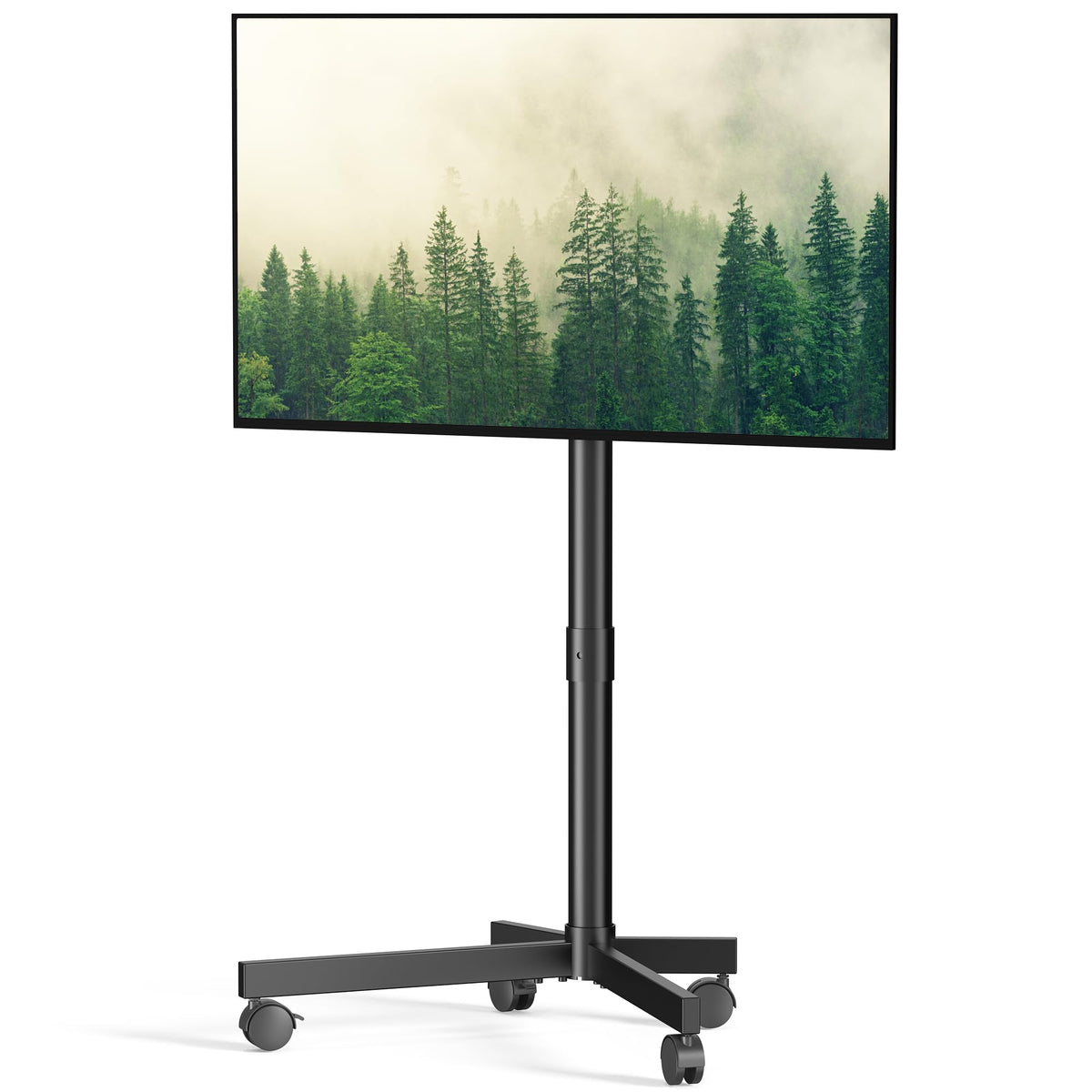 Rolling TV Stand with Locking Wheels, Black G269372