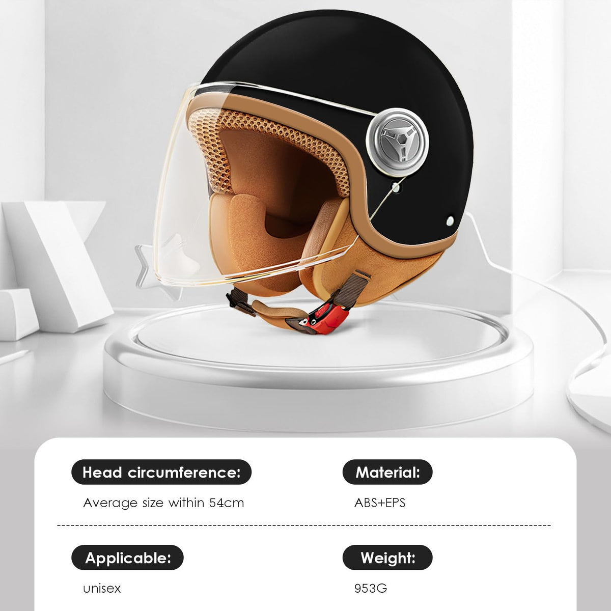 Kids 3/4 Open Face Motorcycle Helmet R6654