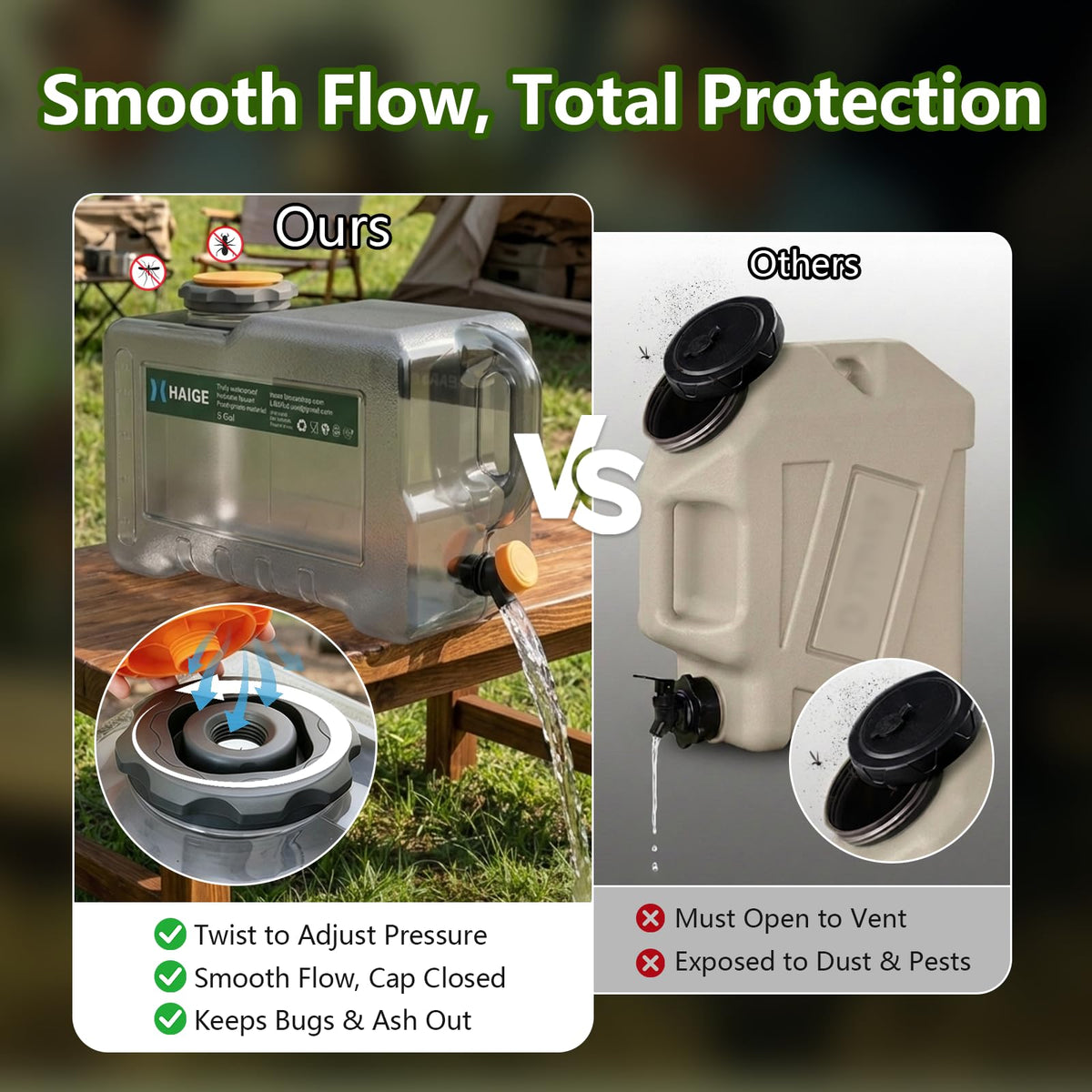 5 Gallon BPA-Free Portable Water Jug with Spigot K183