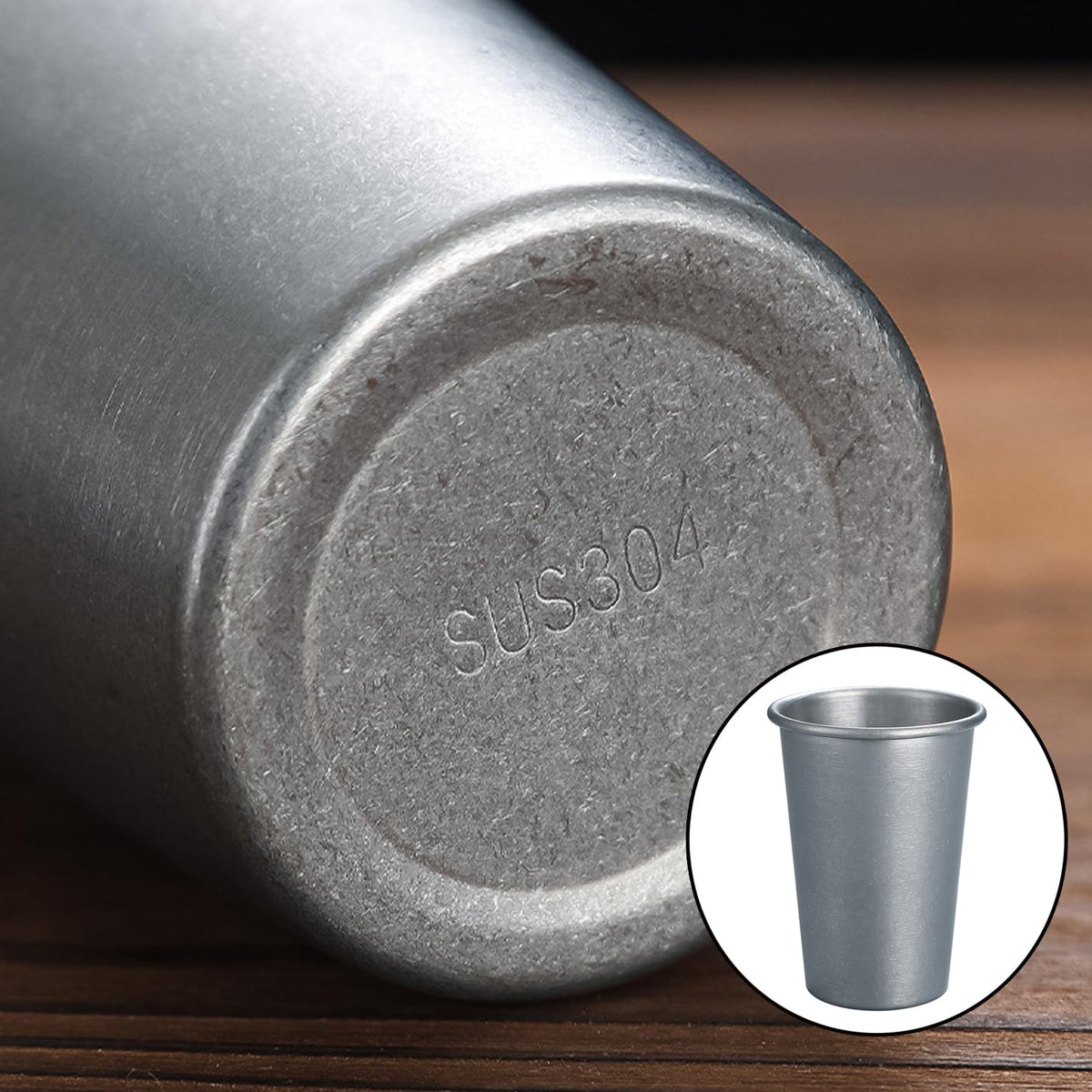 2 Pack Stainless Steel Camping Cup B219