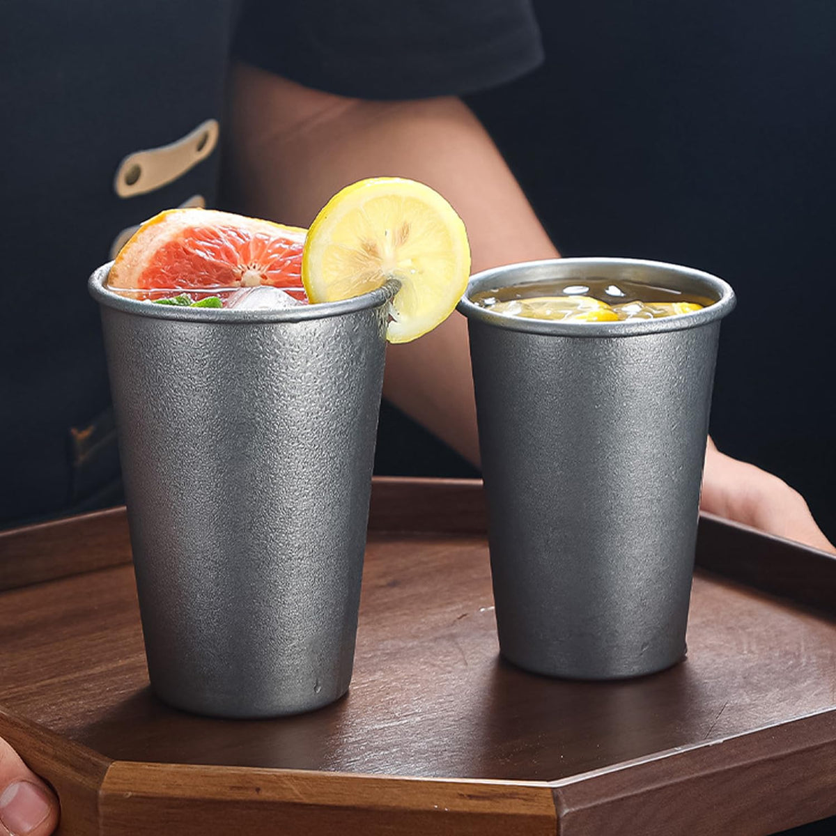 2 Pack Stainless Steel Camping Cup B219